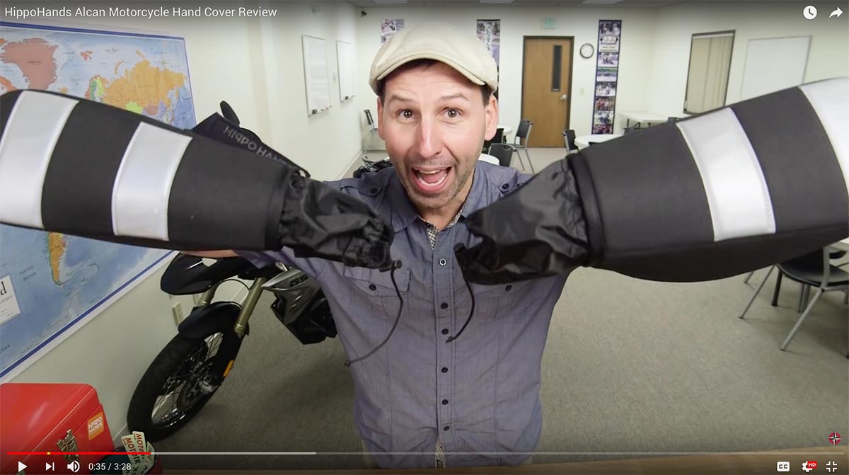 Mototrek reviews the Hippo Hands Alcan motorcycle hand covers