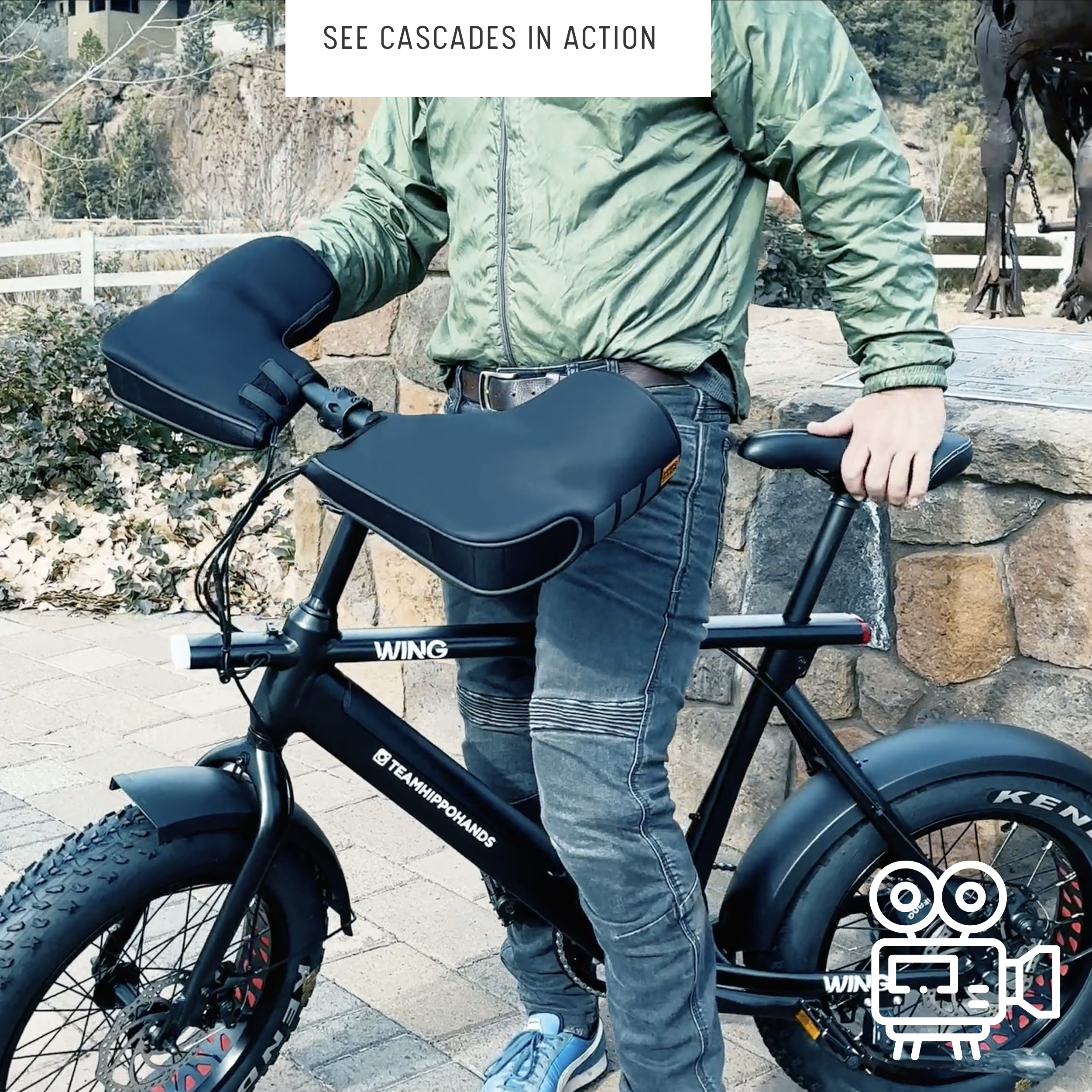 3 wheel bicycle cover Cascade — eBike & Mountain Bike Hand Covers
