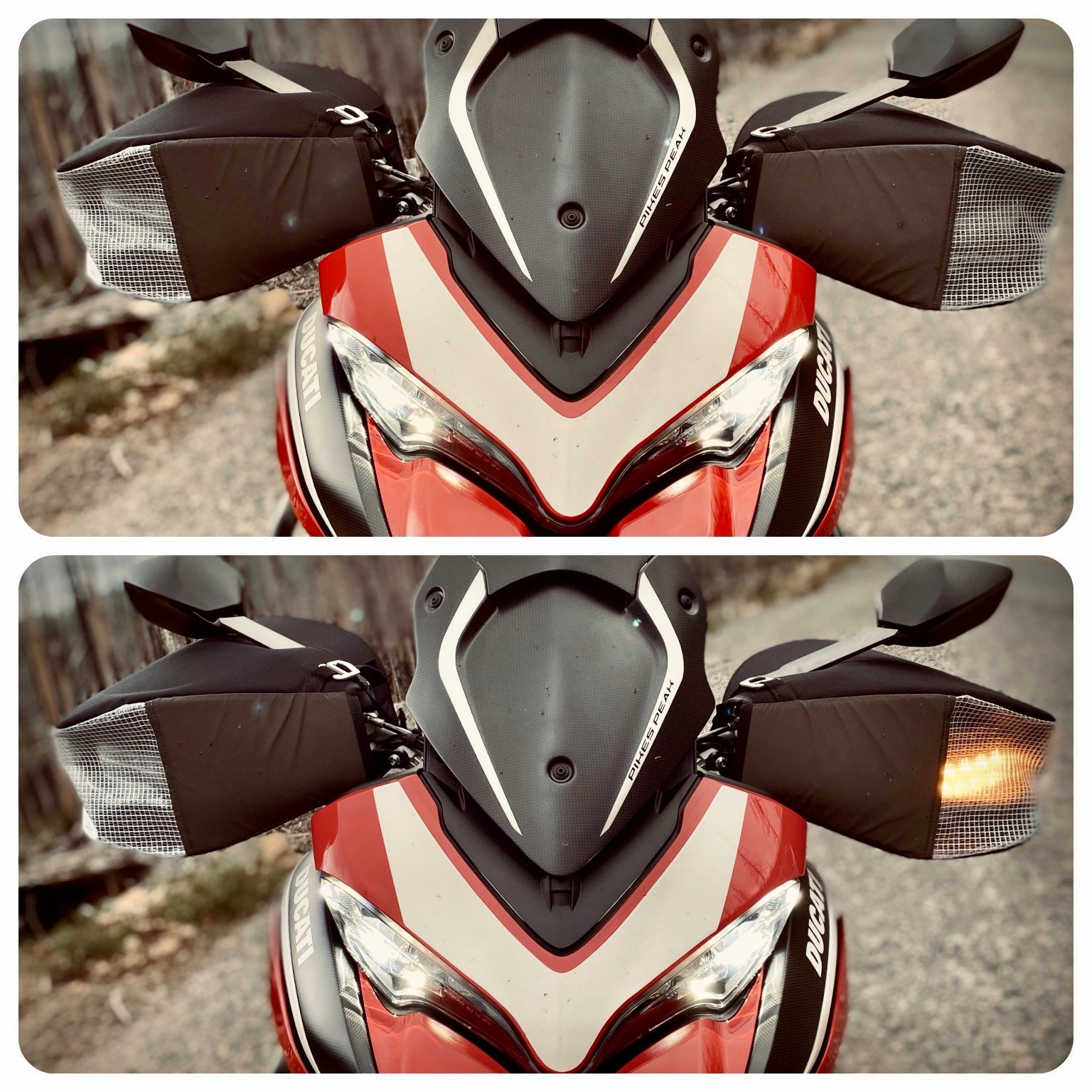 Duc — Ducati Multistrada motorcycle hand covers